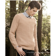 Manufactory Rib Knitting Pullover Lana suéter de acrílico del hombre